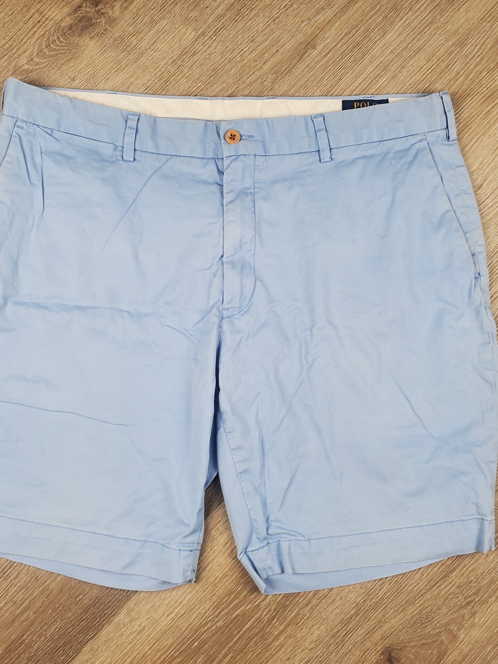 Polo Ralph Lauren Stretch Chino Shorts Men’s 38 Light Blue Classic Fit
